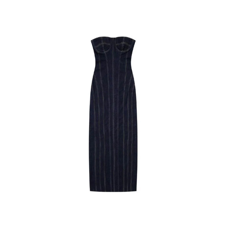Bustier Denim Dress