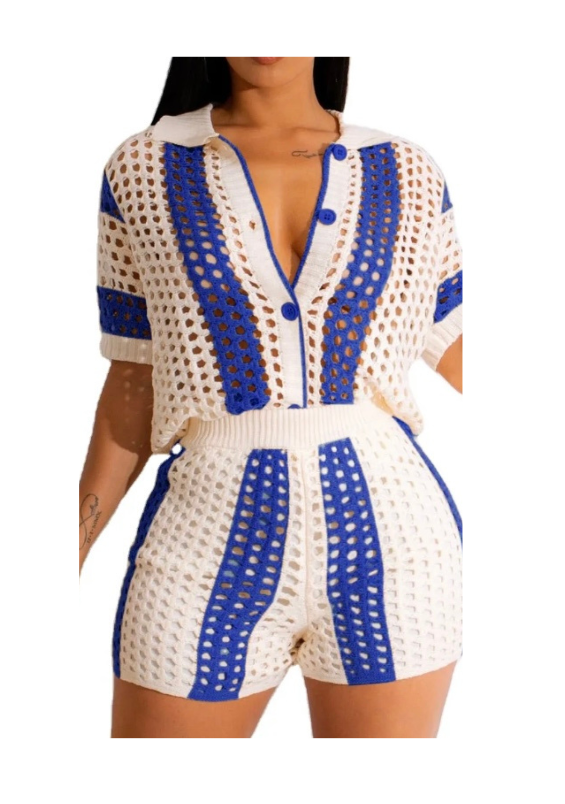 2 Piece Crotchet Short Set