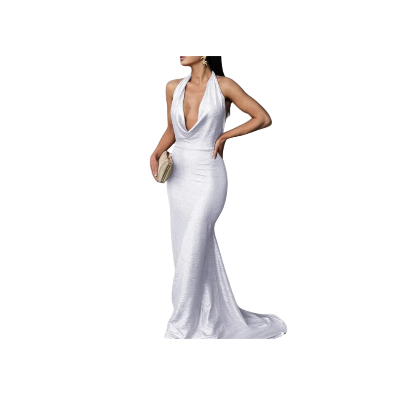 Back Drape Dress