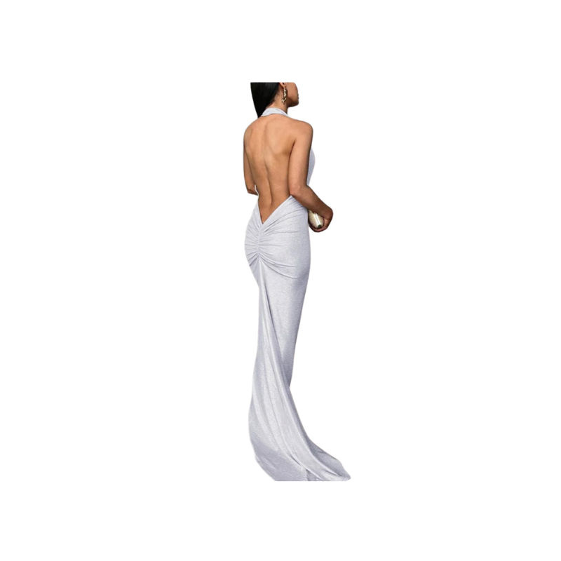 Back Drape Dress