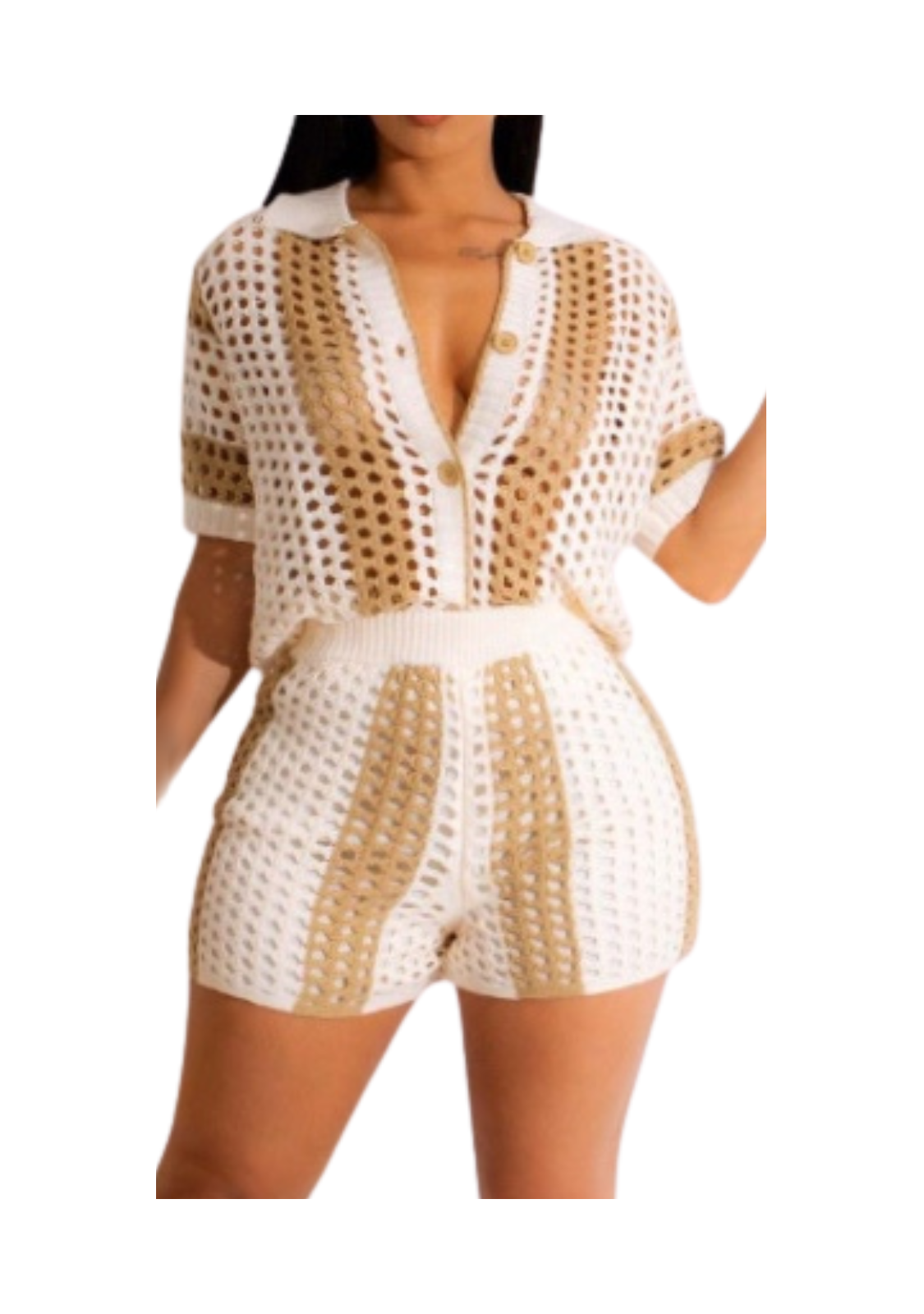 2 Piece Crotchet Short Set