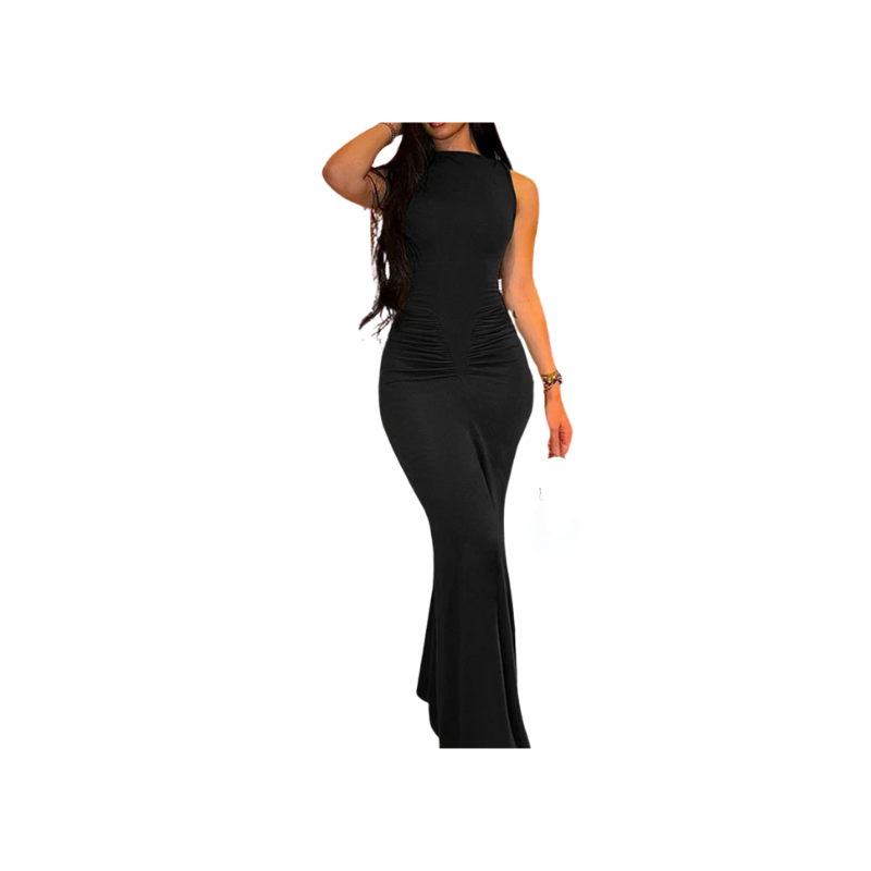 Gathered Bodycon Mermaid Dress