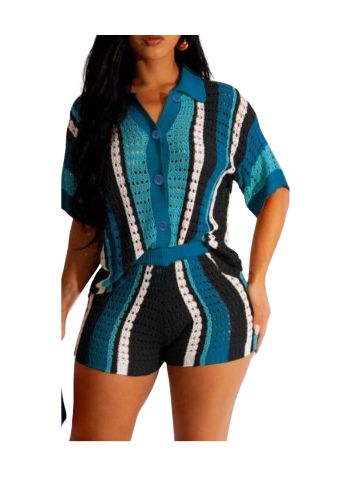 2 Piece Crotchet Short Set