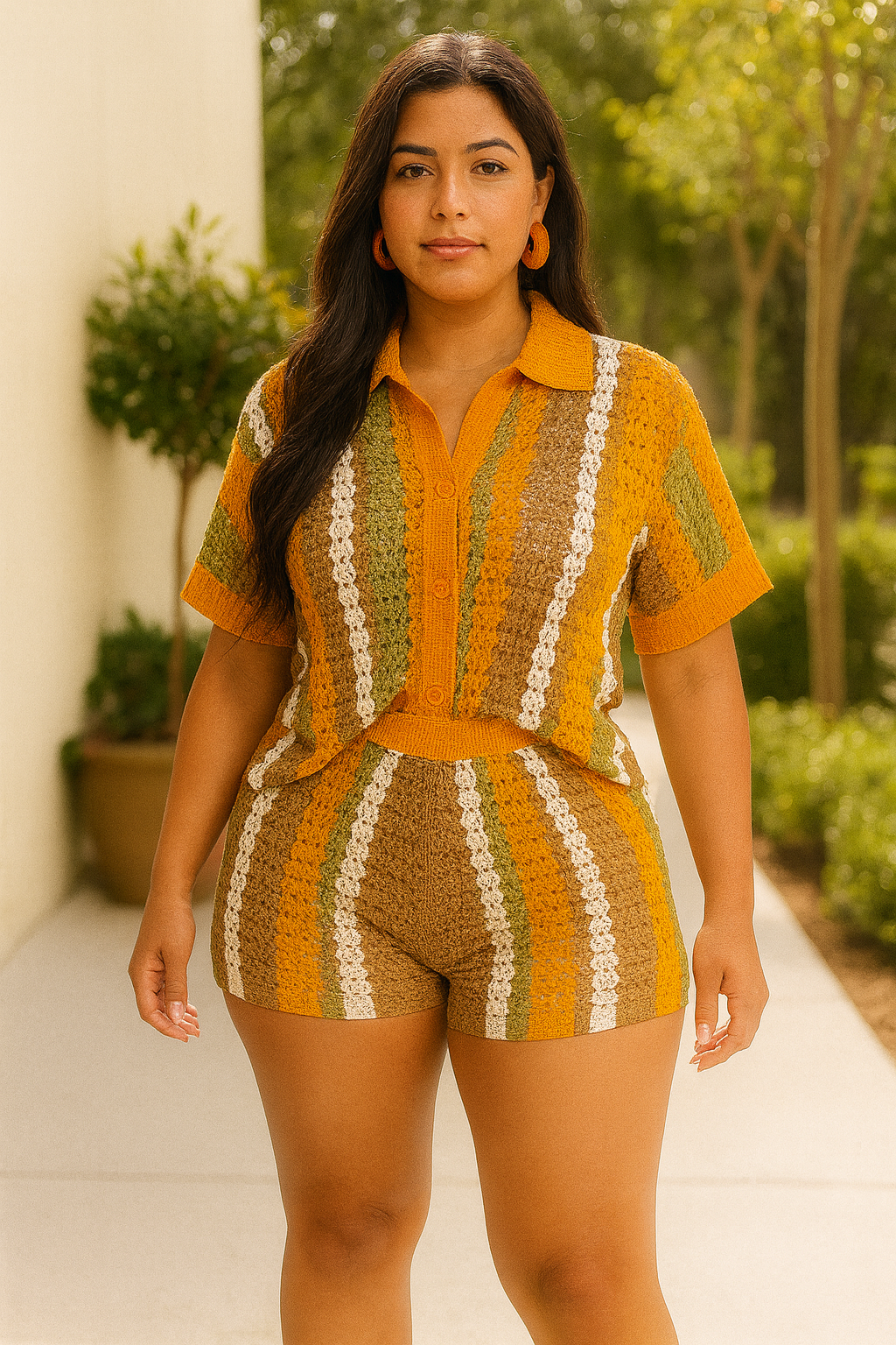 2 Piece Crotchet Short Set