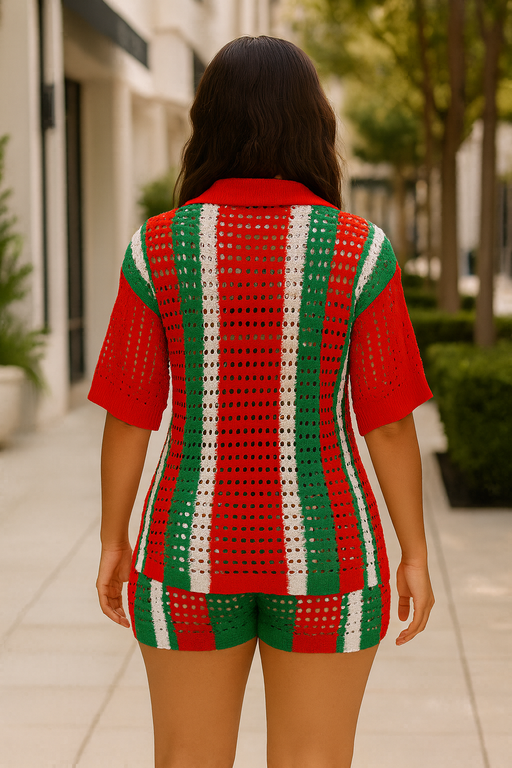 2 Piece Crotchet Short Set