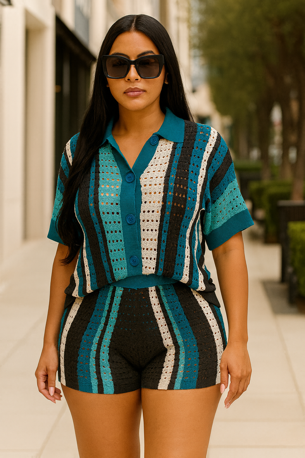 2 Piece Crotchet Short Set