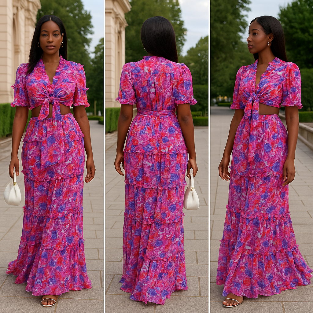 Maxi Skirt Floral Set