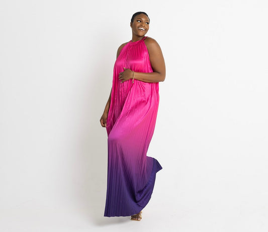 Pleated Maxi Dress