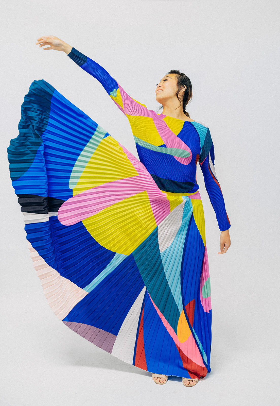 Pleated Skirt Set