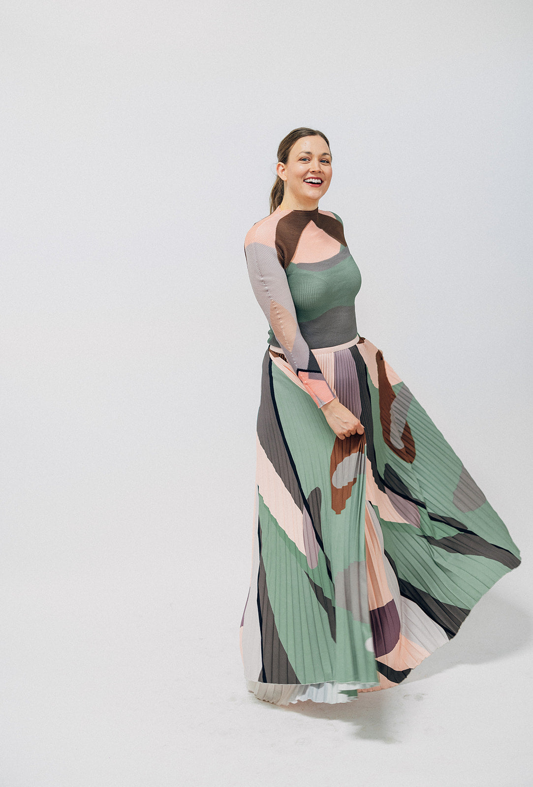 Pleated Skirt Set