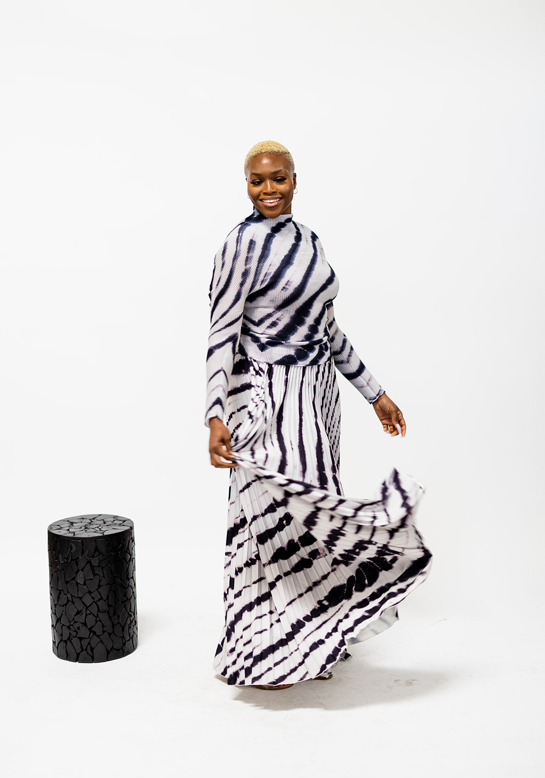 Pleated Skirt Set