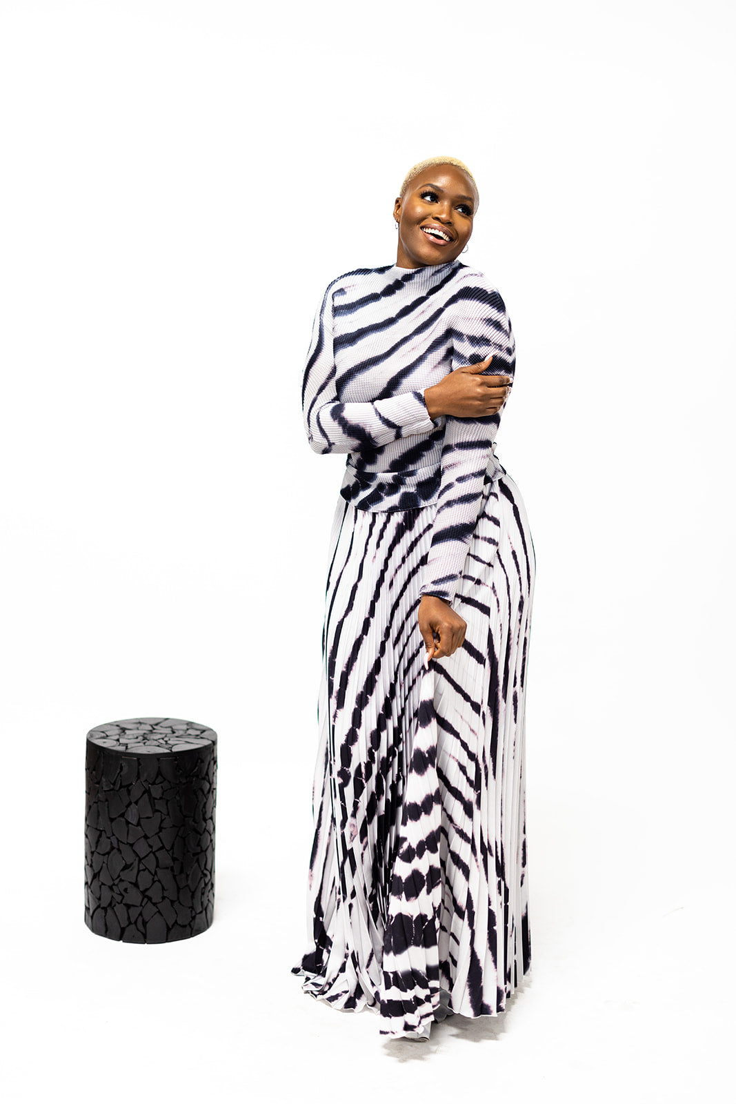 Pleated Skirt Set