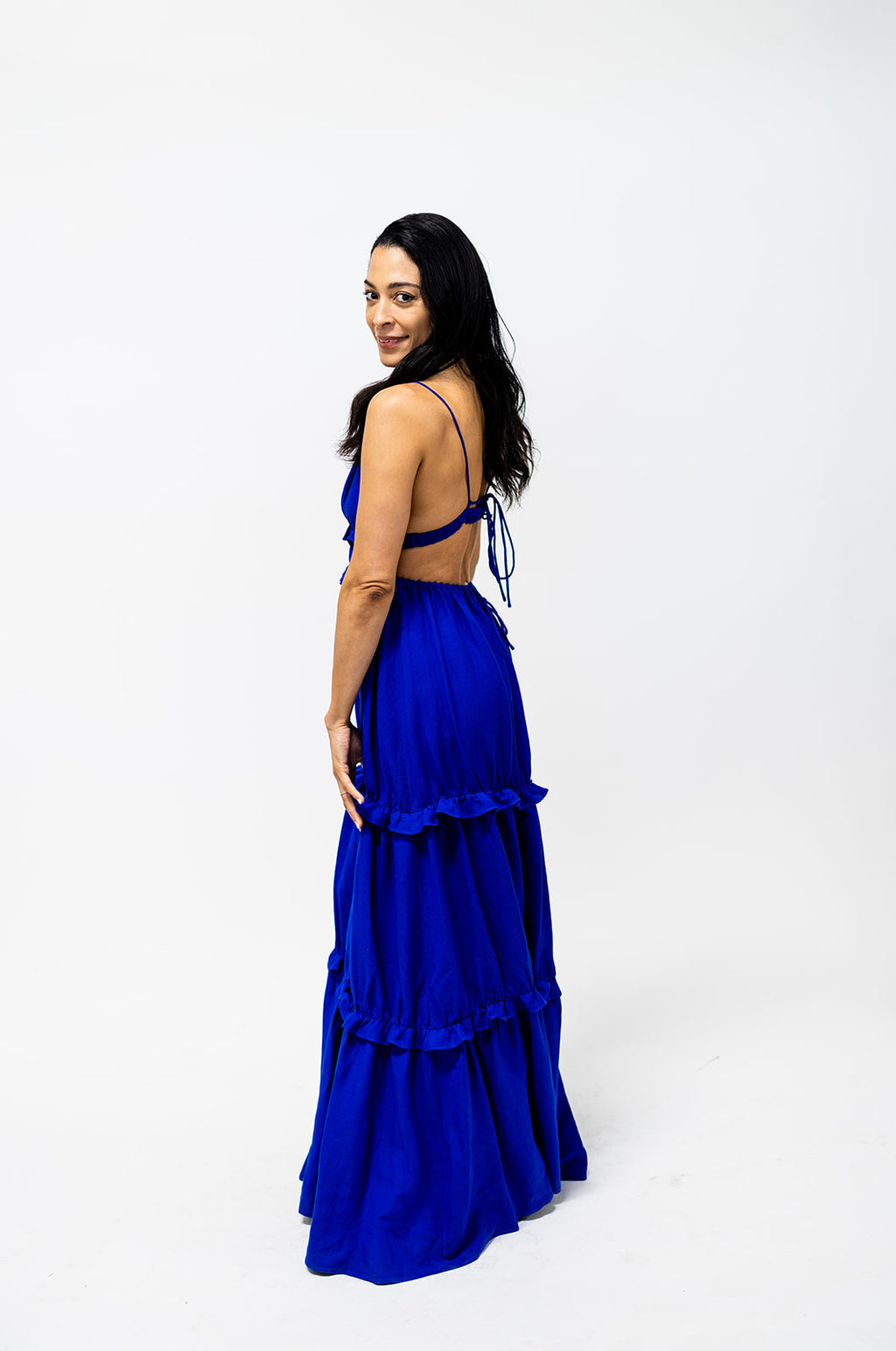 Linen Tiered  Maxi