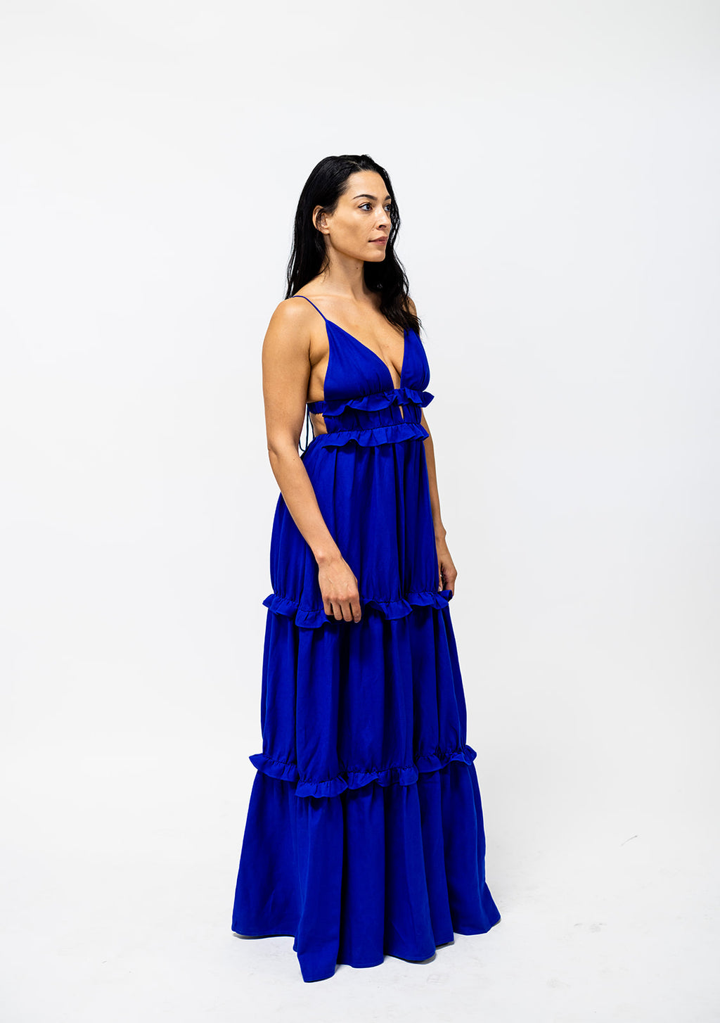 Linen Tiered  Maxi