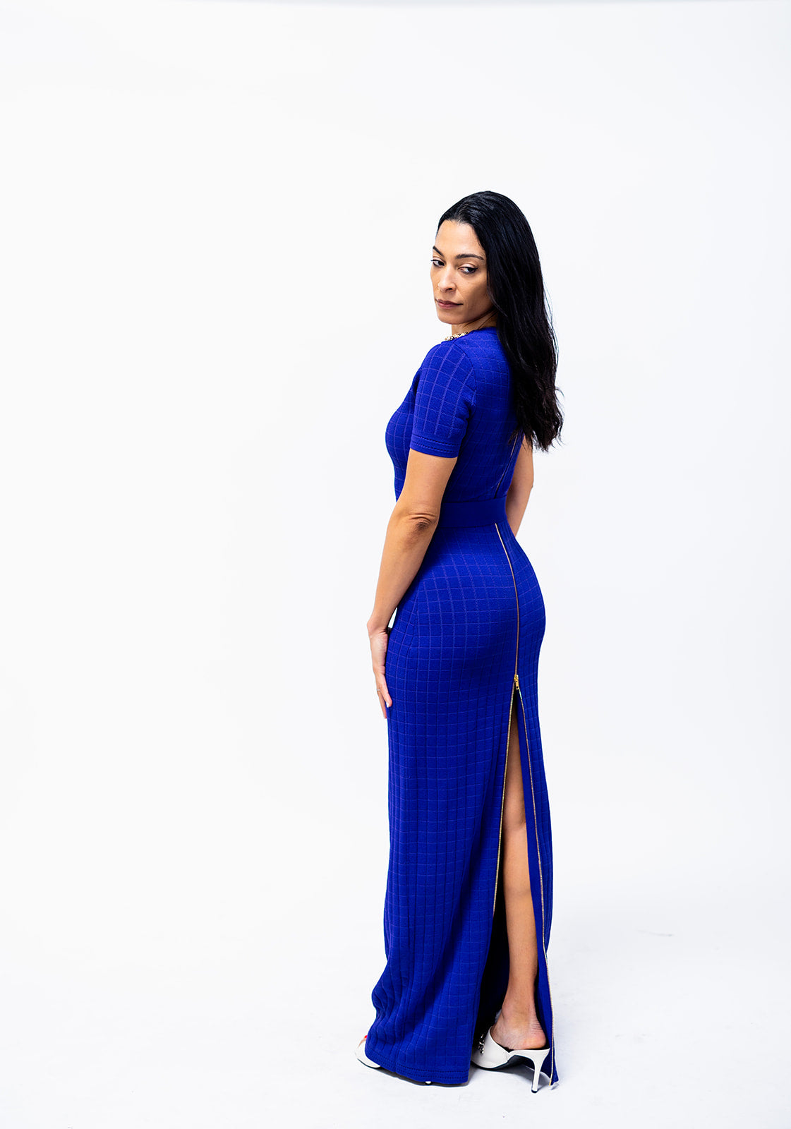 Zip-Up/Down Knit Dress