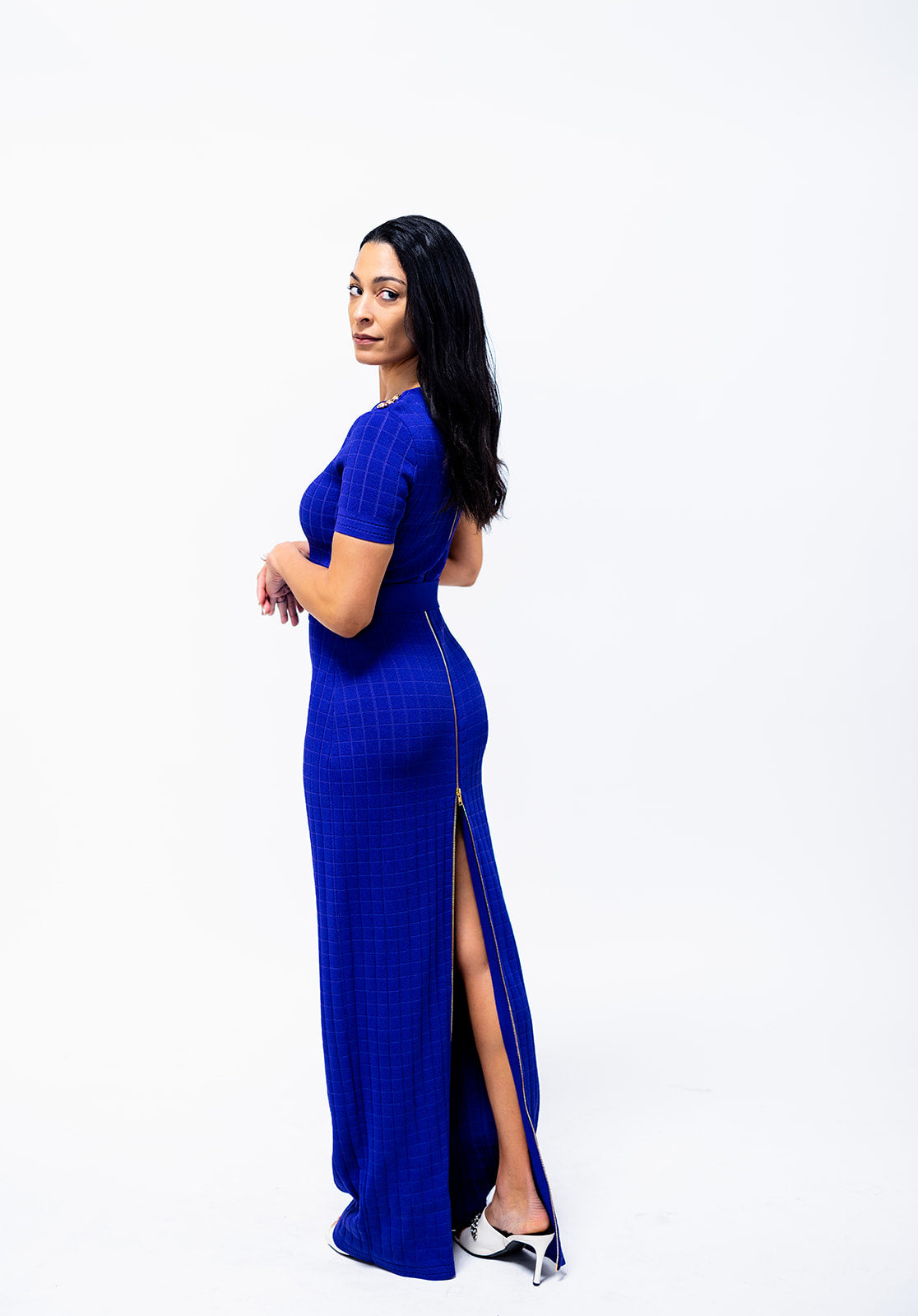 Zip-Up/Down Knit Dress