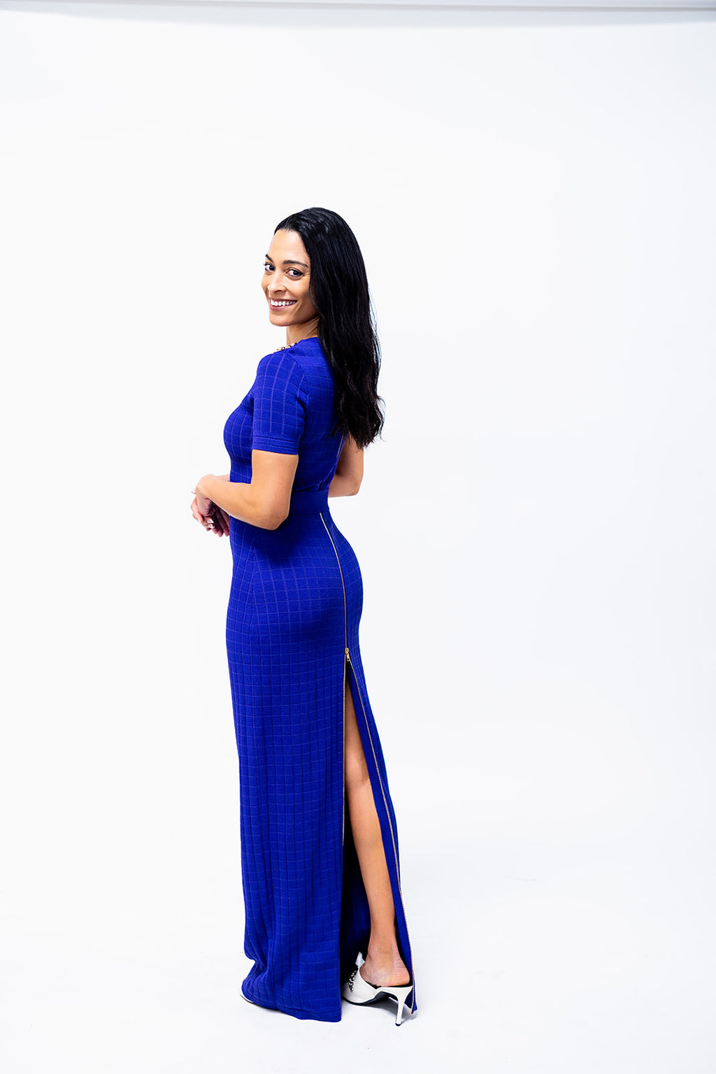 Zip-Up/Down Knit Dress
