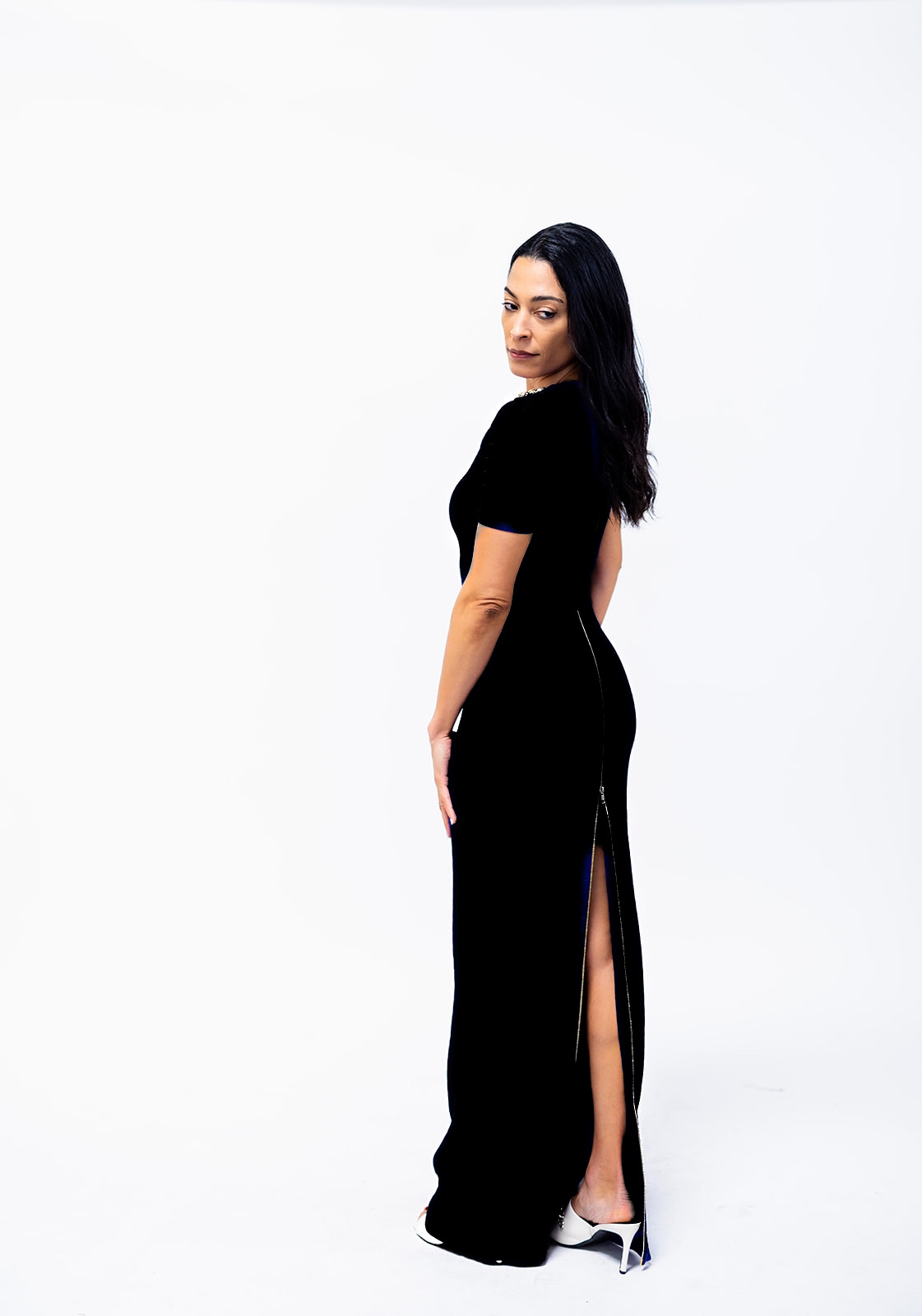 Zip-Up/Down Knit Dress